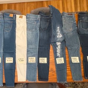 9 Pairs of Gently Used Brand Name Jeans EXPRESS, American Eagle